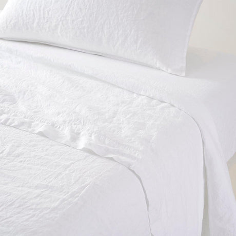 Originel Blanc Flat Sheet by Yves Delorme