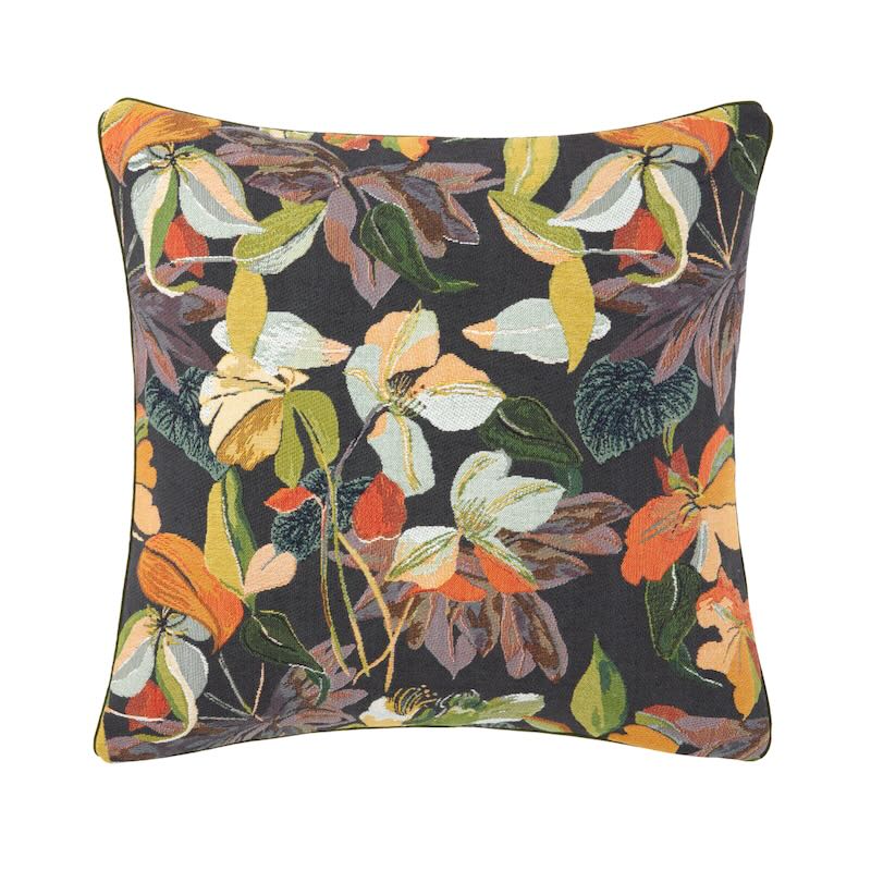 Paradis Marine Decorative Pillow by Yves Delorme Decorative Pillow 18 x 18 Marine at FIG LINENS AND HOME 2