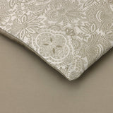 Patio Organic Bedding by Yves Delorme Duvet Cover King 111 x 92 Kaki and Amande at FIG LINENS AND HOME 6