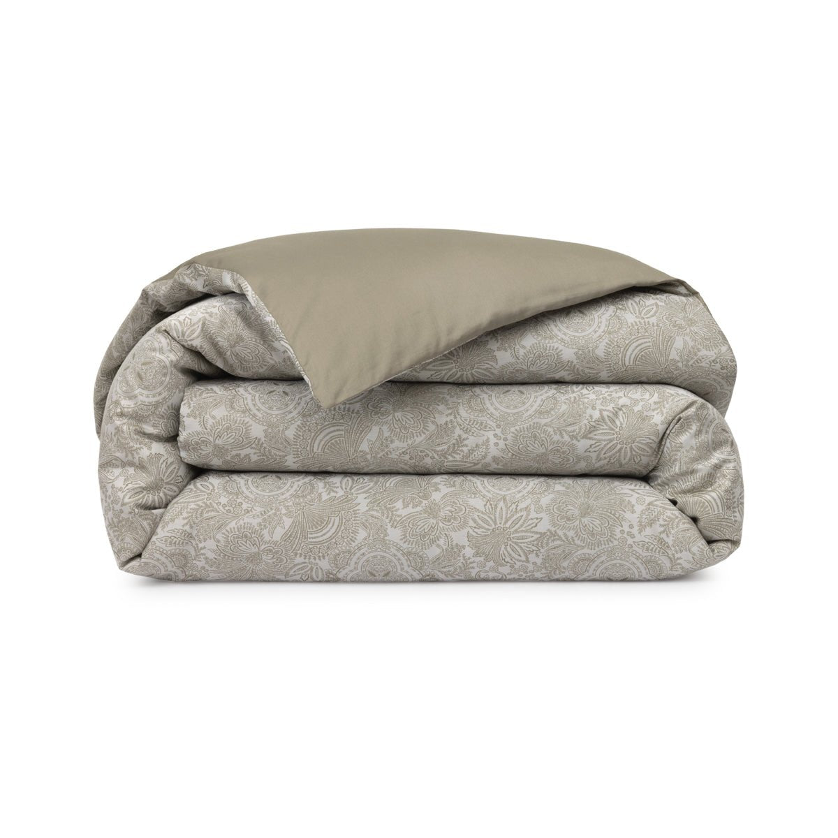 Patio Organic Bedding by Yves Delorme Duvet Cover King 111 x 92 Kaki and Amande at FIG LINENS AND HOME 5