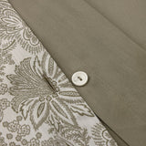 Patio Organic Bedding by Yves Delorme Duvet Cover King 111 x 92 Kaki and Amande at FIG LINENS AND HOME 7