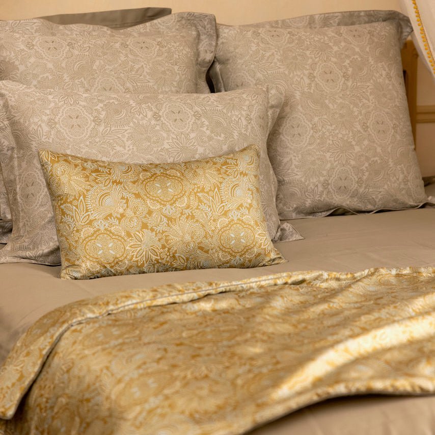 Patio Silk Decorative Pillow by Yves Delorme Decorative Pillow 13 x 22 PATIO at FIG LINENS AND HOME 3
