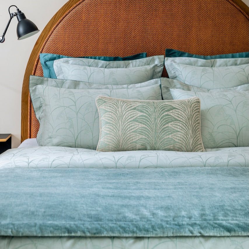 Pollen Decorative Lumbar Pillow by Yves Delorme Decorative Pillow 13 x 22 Pollen at FIG LINENS AND HOME 3