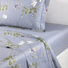 Rameau Flat Sheet by Yves Delorme | Organic Cotton Top Sheet at Fig Linens and Home shown on Bed