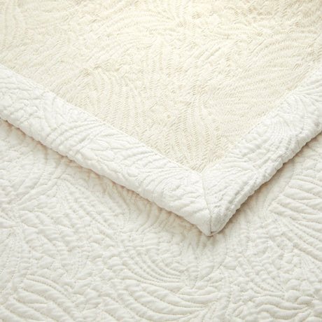 Santoli Nacre Coverlet by Yves Delorme at Fig Linens and Home - Detail View