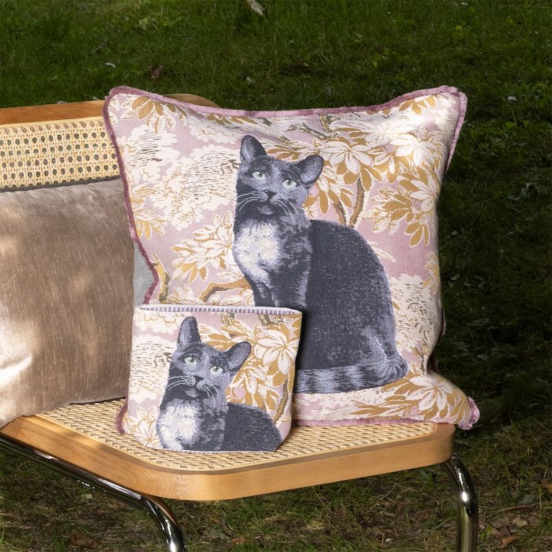 Yves Delorme Scarlett Thé Decorative Pillow 18 x 18 at Fig Linens and Home 1