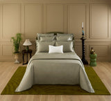 Yves Delorme Triomphe Kaki Bedding at Fig Linens and Home - Lifestyle 1
