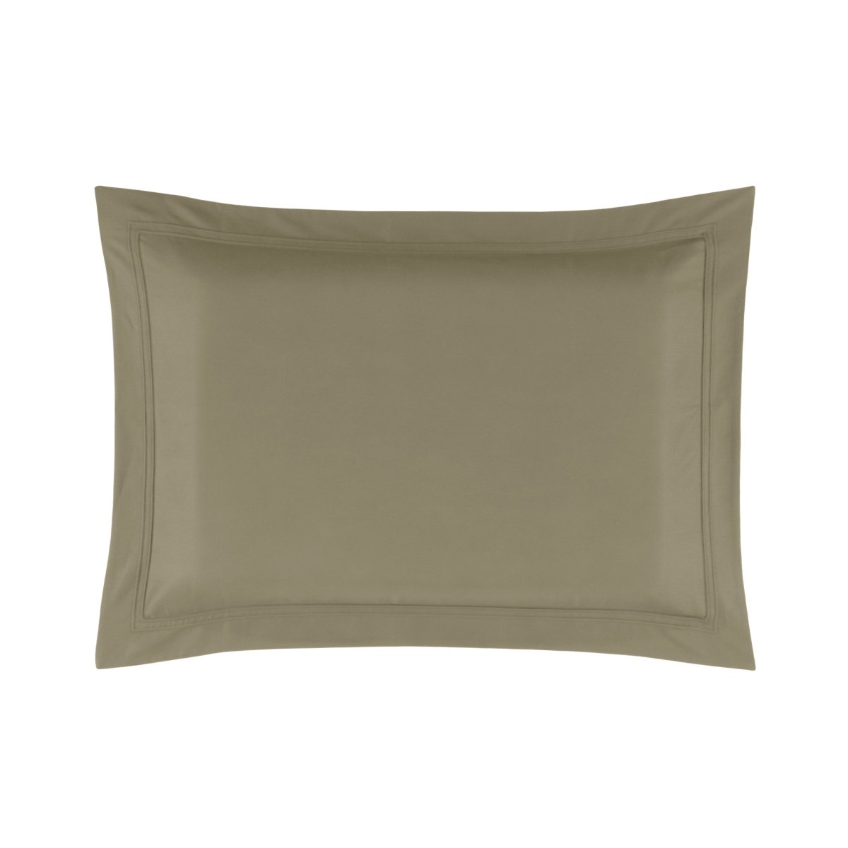 Yves Delorme TRIOMPHE Kaki Pillowcase Standard (Single) at Fig Linens and Home
