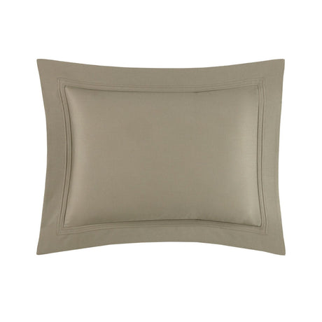 Yves Delorme TRIOMPHE Kaki Sham Boudoir (Single) at Fig Linens and Home