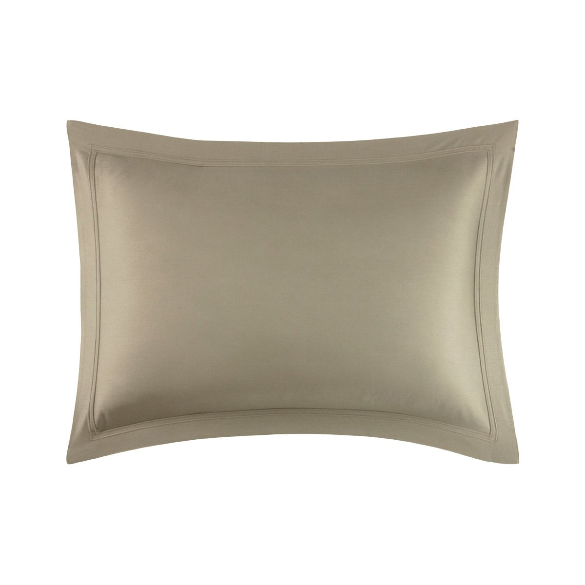 Yves Delorme TRIOMPHE Kaki Sham King (Single) at Fig Linens and Home