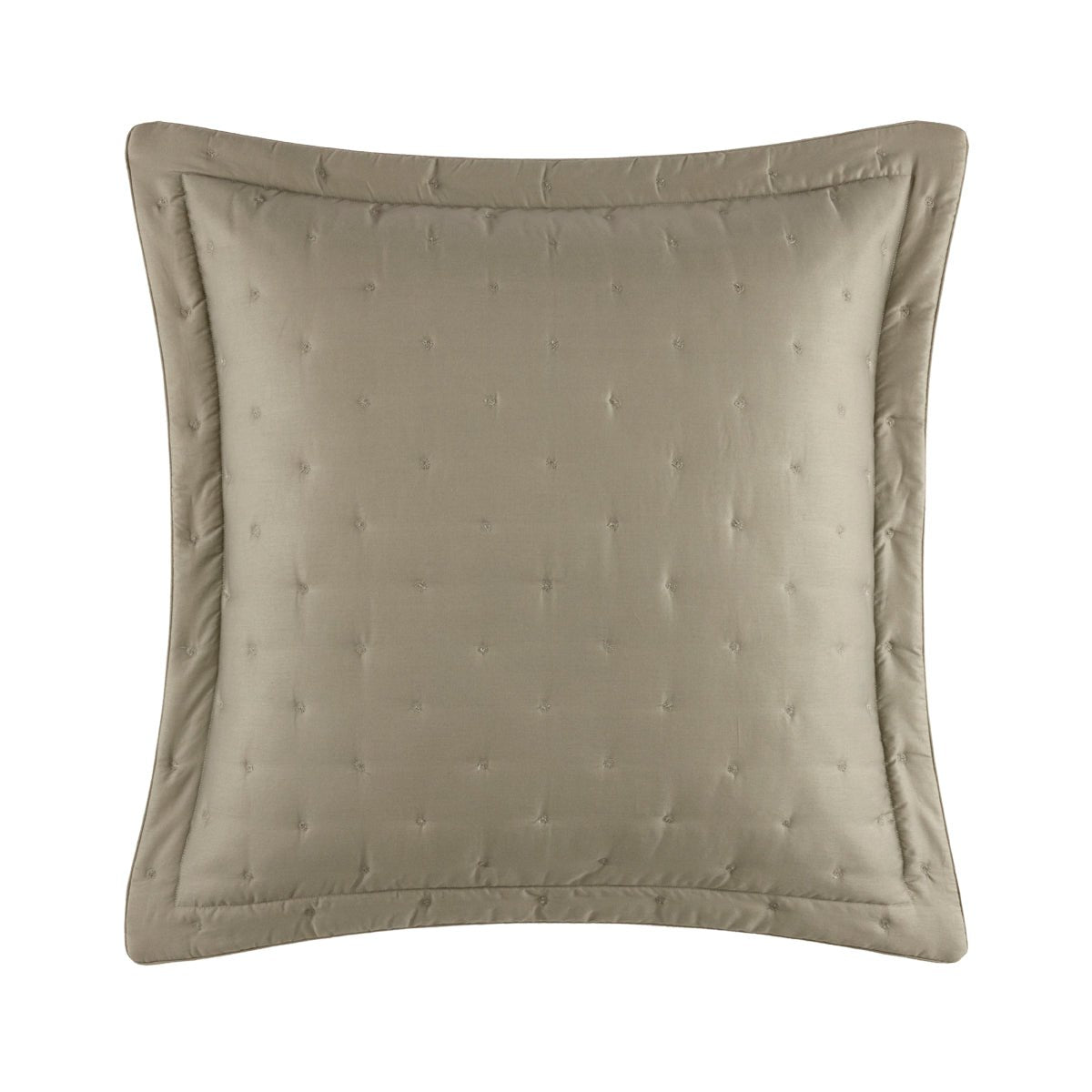 Yves Delorme TRIOMPHE Kaki Quilted Sham Euro (Single) at Fig Linens and Home