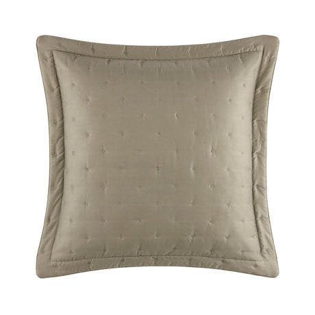 Yves Delorme TRIOMPHE Kaki Quilted Sham Euro (Single) at Fig Linens and Home