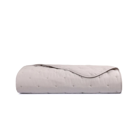 Triomphe Loutre Counterpane Bed Runner by Yves Delorme Bed Runner 87" x 31" Loutre at FIG LINENS AND HOME 1