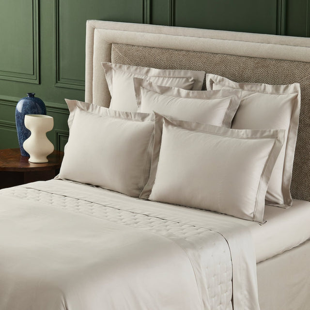 Triomphe Loutre Sham by Yves Delorme King Sham Loutre at FIG LINENS AND HOME 1