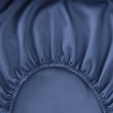 Triomphe Outremer Fitted Sheet by Yves Delorme King Fitted Sheet Outremer at FIG LINENS AND HOME 2