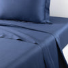 Triomphe Outremer Flat Sheet by Yves Delorme King Flat Sheet Outremer at FIG LINENS AND HOME 1