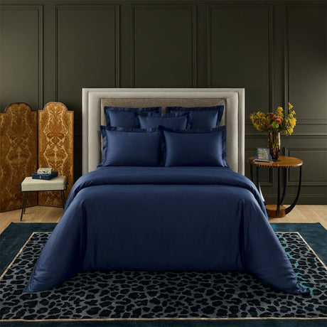 Triomphe Outremer Pillowcase by Yves Delorme King Pillowcase - Single Outremer at FIG LINENS AND HOME 2