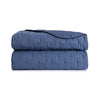 Triomphe Outremer Quilted Coverlet by Yves Delorme King Quilted Coverlet Outremer at FIG LINENS AND HOME 1