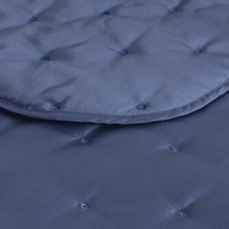 Triomphe Outremer Quilted Coverlet by Yves Delorme King Quilted Coverlet Outremer at FIG LINENS AND HOME 2