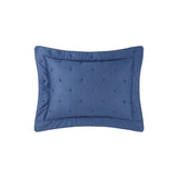 Triomphe Outremer Quilted Sham by Yves Delorme Boudoir Quilted Sham Outremer at FIG LINENS AND HOME 2
