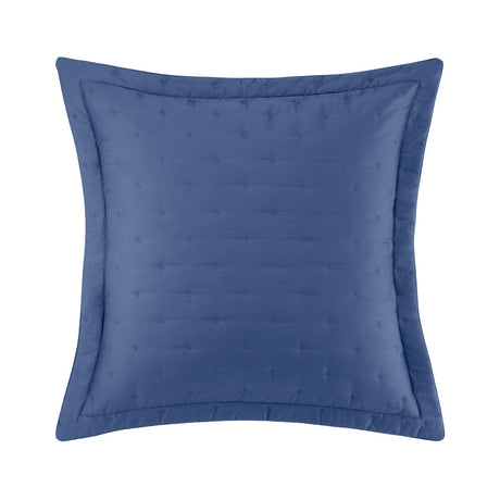 Triomphe Outremer Quilted Sham by Yves Delorme Euro Quilted Sham Outremer at FIG LINENS AND HOME 1