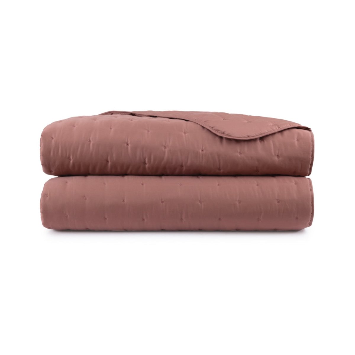 Triomphe Santal Quilted Coverlet Queen 98 x 98 Yves Delorme