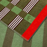 Vento Jacquard Velour Beach Towel by Hugo Boss Home at Fig Linens and Home | Yves Delorme Pool 3