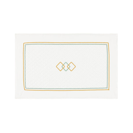 Villa Veronese and Dune Bath Mat by Yves Delorme Bath Mat 22 x 35 Veronese and Dune at FIG LINENS AND HOME 1
