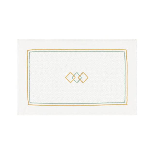 Villa Veronese and Dune Bath Mat by Yves Delorme Bath Mat 22 x 35 Veronese and Dune at FIG LINENS AND HOME 1