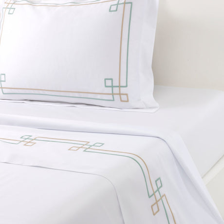 Yves Delorme VILLA Flat Sheet King at Fig Linens and Home 1