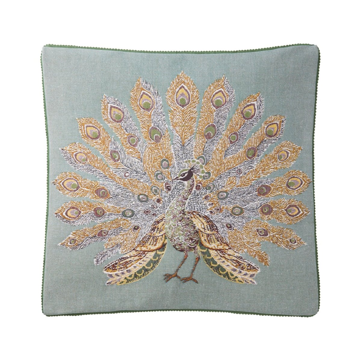 Voliere Celadon Decorative Pillow 18 x 18 Yves Delorme