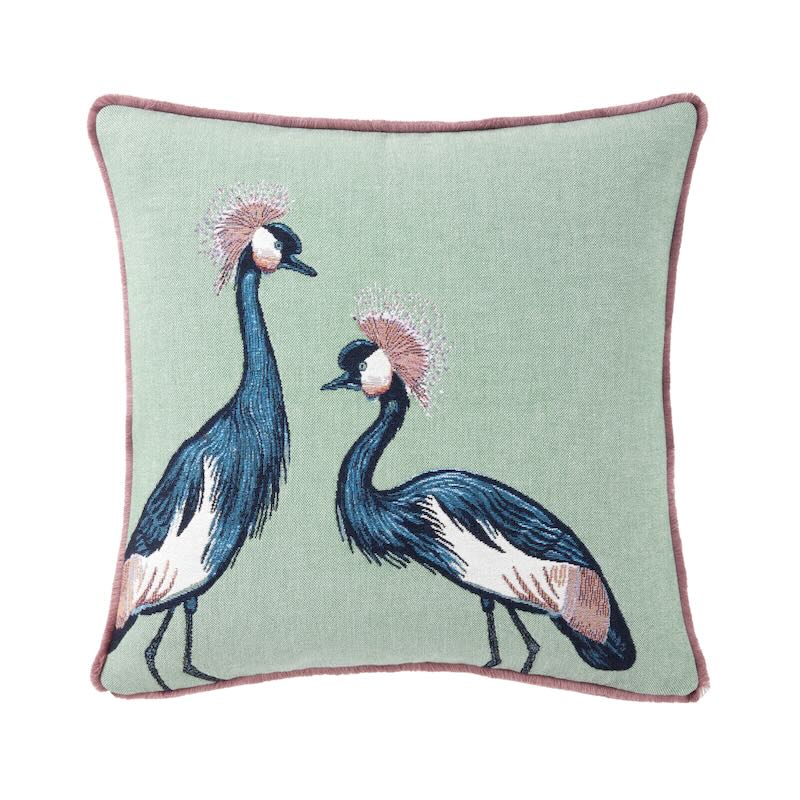 Yves Delorme Altesses Celadon Decorative Pillow Decorative Pillow 18 x 18 Celadon at FIG LINENS AND HOME 1
