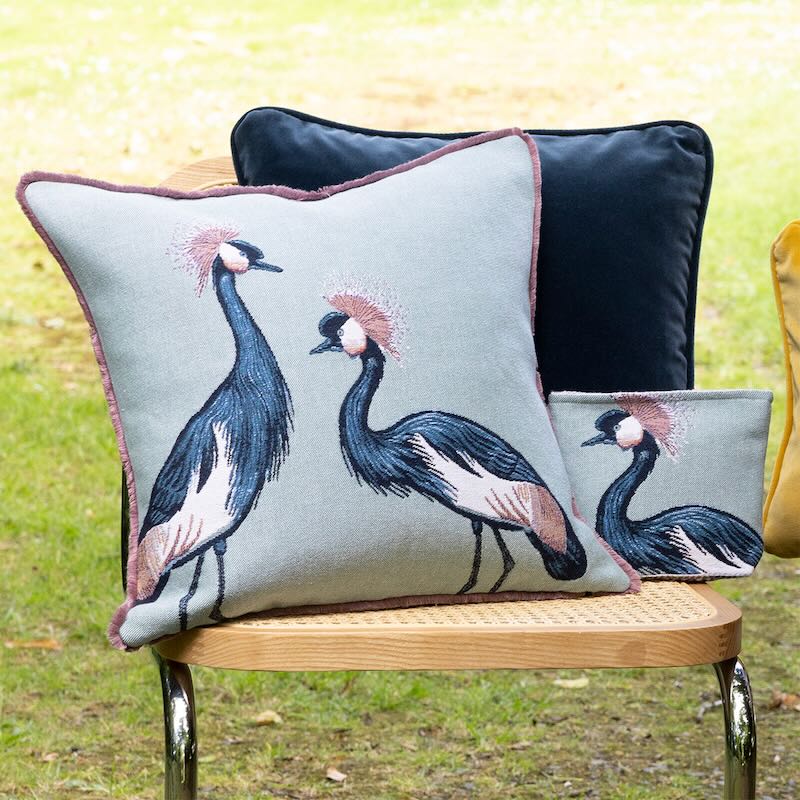 Yves Delorme Altesses Celadon Decorative Pillow Decorative Pillow 18 x 18 Celadon at FIG LINENS AND HOME 2