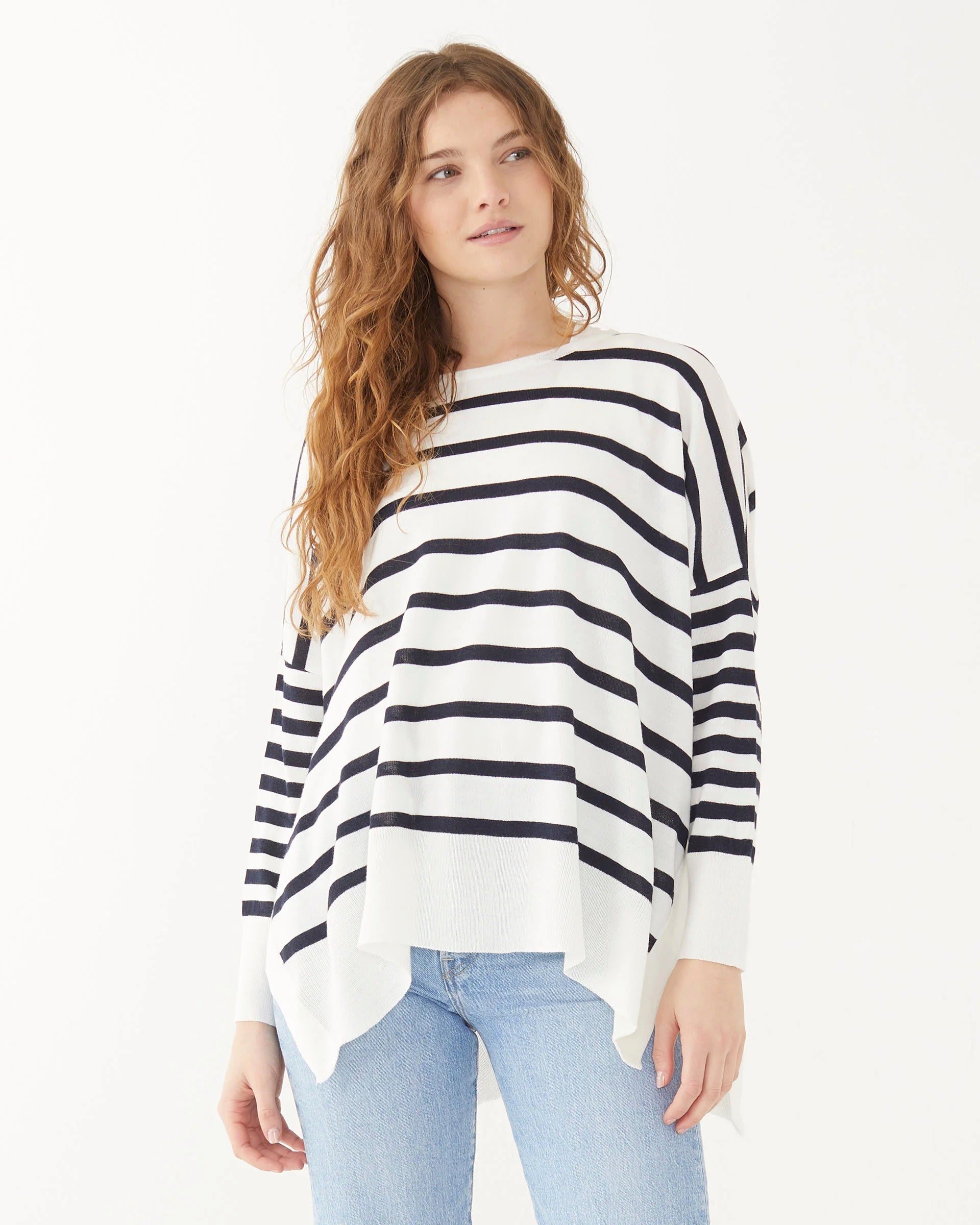 Amour Navy Striped Sweater by Mer Sea - Fig Linens and Home 6