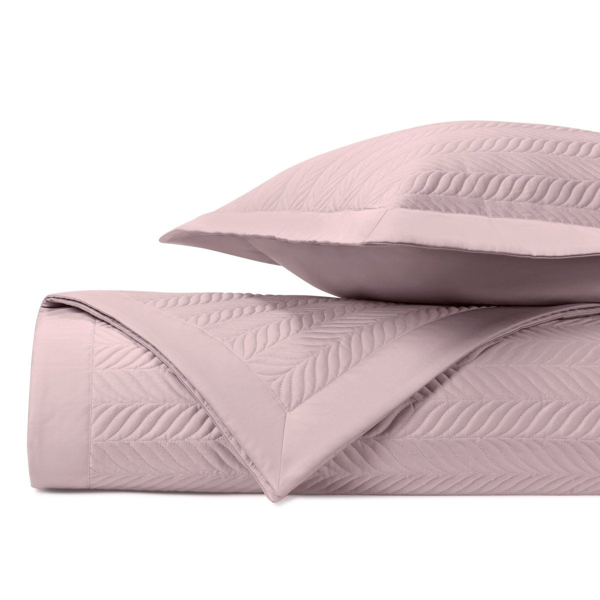 ZURICH Quilted Coverlet in Incenso Lavender by Home Treasures at Fig Linens and Home