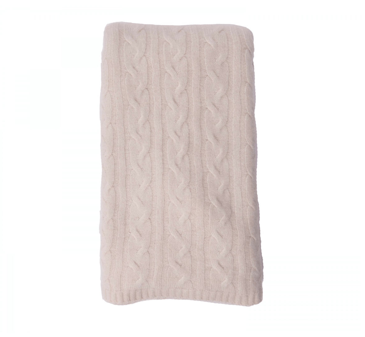 100% Cashmere Throw - Snow 229 - Alashan Cashmere at Fig Linens and Home