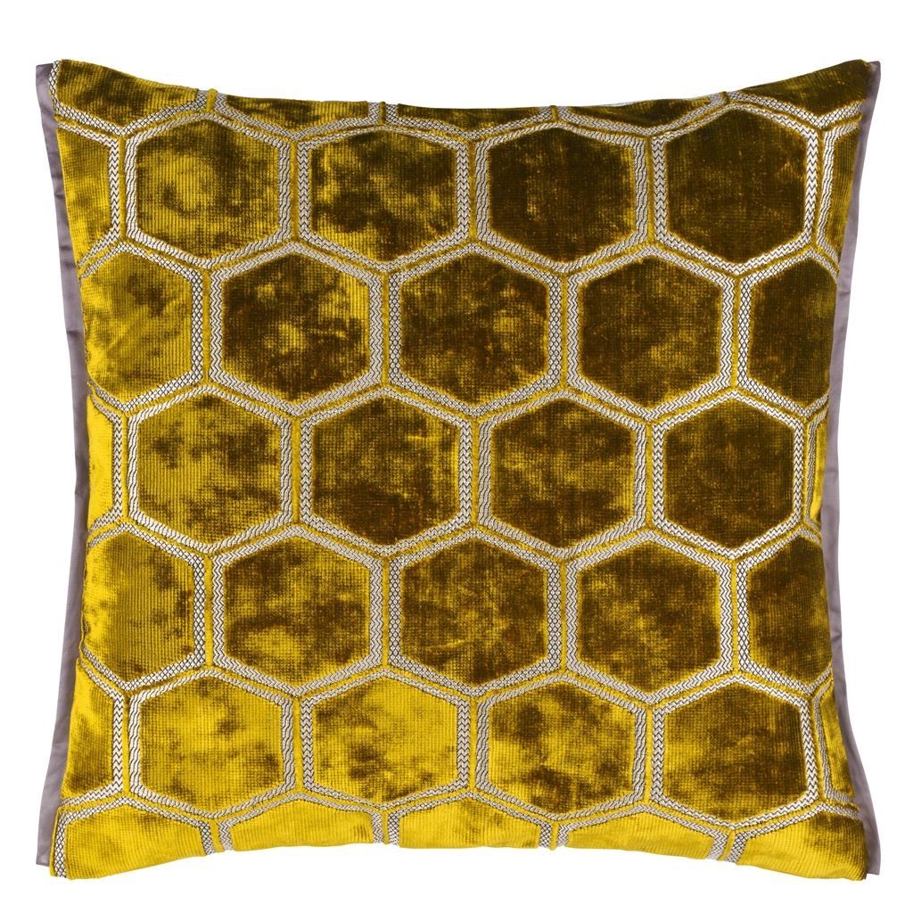 Manipur Ochre Decorative Pillow by Designers Guild