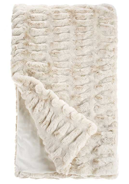 Ivory Mink Couture Faux Fur Throw