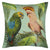 Parrot and Palm Azure Decorative Pillow