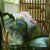 Parrot and Palm Azure Decorative Pillow 2