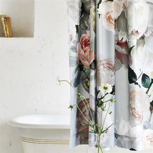 Peonia Grande Zinc Shower Curtain by Designers Guild - Fig Linens and Home