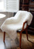 Ivory Bear Faux Fur Chair Cover - Fig Linens