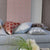 Designers Guild Manipur Silver Decorative Pillow Shown on Sofa