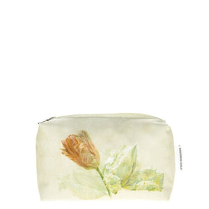 Makeup Bag - Spring Tulip Buttermilk Small Toiletry Bag