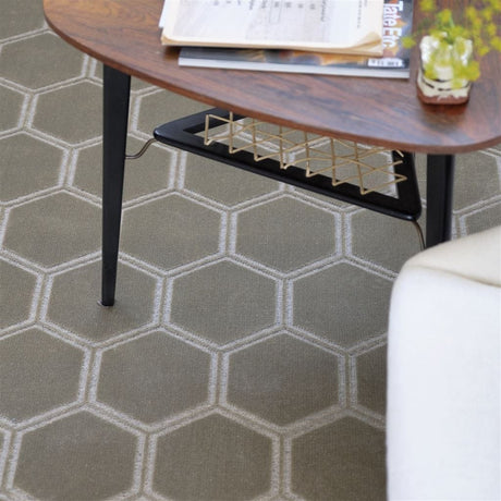 Designers Guild Manipur Dove Rug - 63 x 102in Dove at FIG LINENS AND HOME - 5
