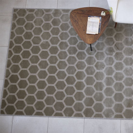 Designers Guild Manipur Dove Rug - 63 x 102in Dove at FIG LINENS AND HOME - 4