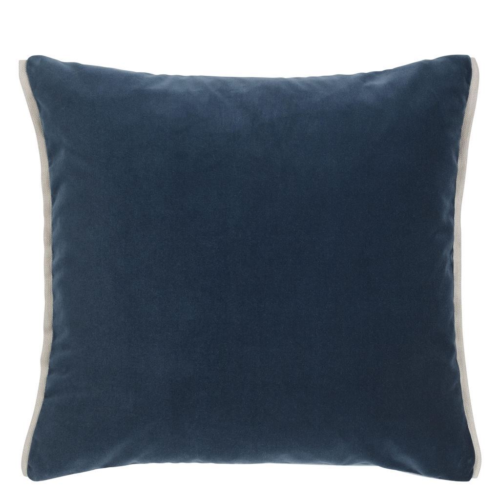 Varese Prussian &amp; Smoke Cushion by Designers Guild - Fig Linens