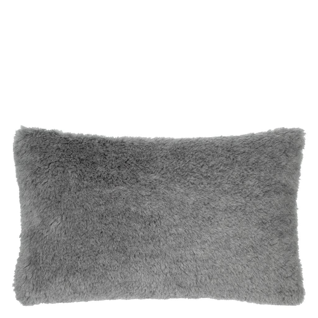 Mousson Graphite Cushion | Designers Guild Throw Pillow