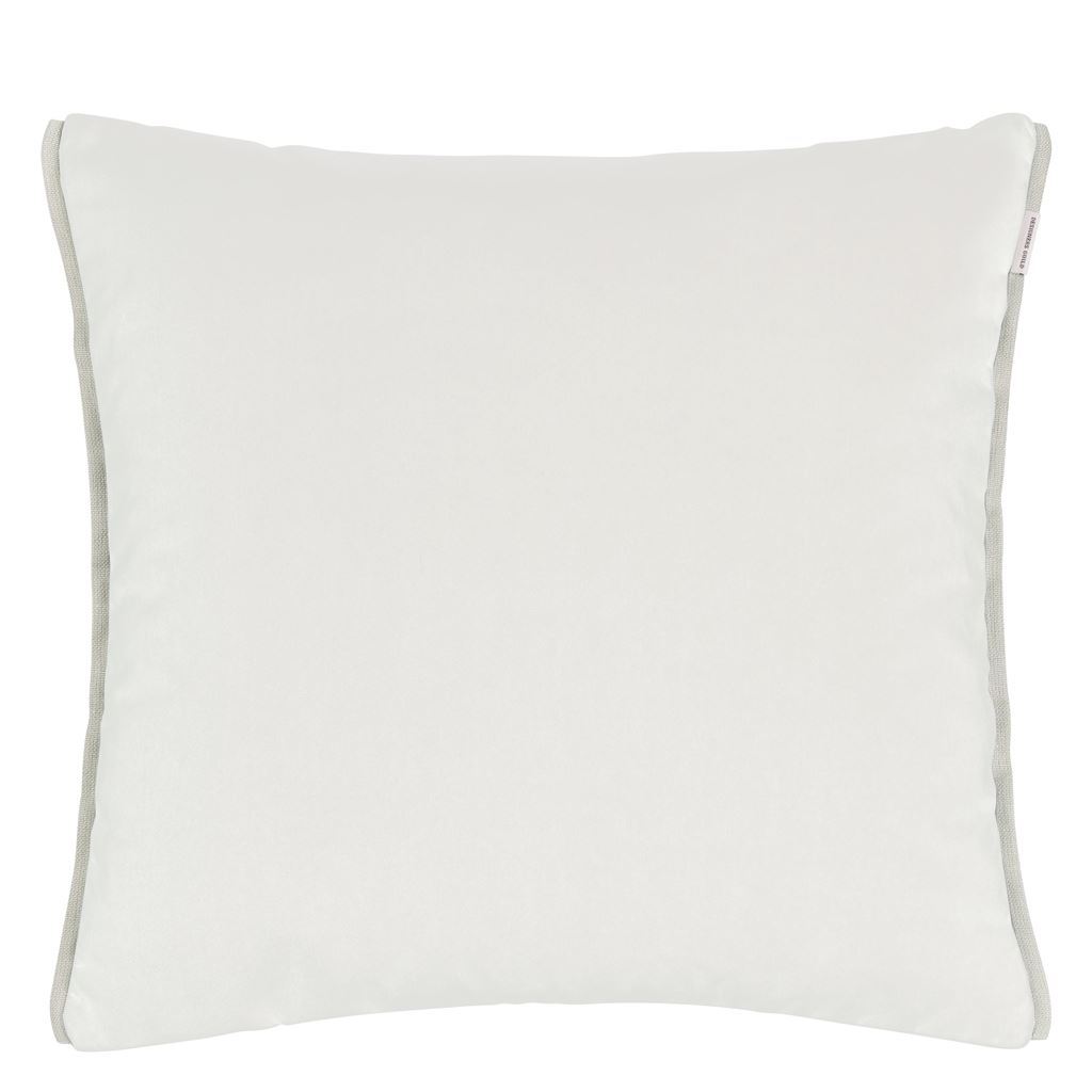 Fig Linens - Designers Guild Varese Dove & Alabaster Decorative Pillow - Back