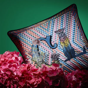Fig Linens - Christian Lacroix Monogram Me Lacroix! Multicolore Decorative Pillow